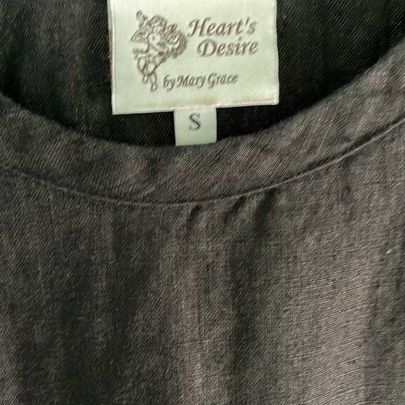 Heart’s Desire Seashore Linen Top 3/4 sleeves size L - Picture 3 of 5